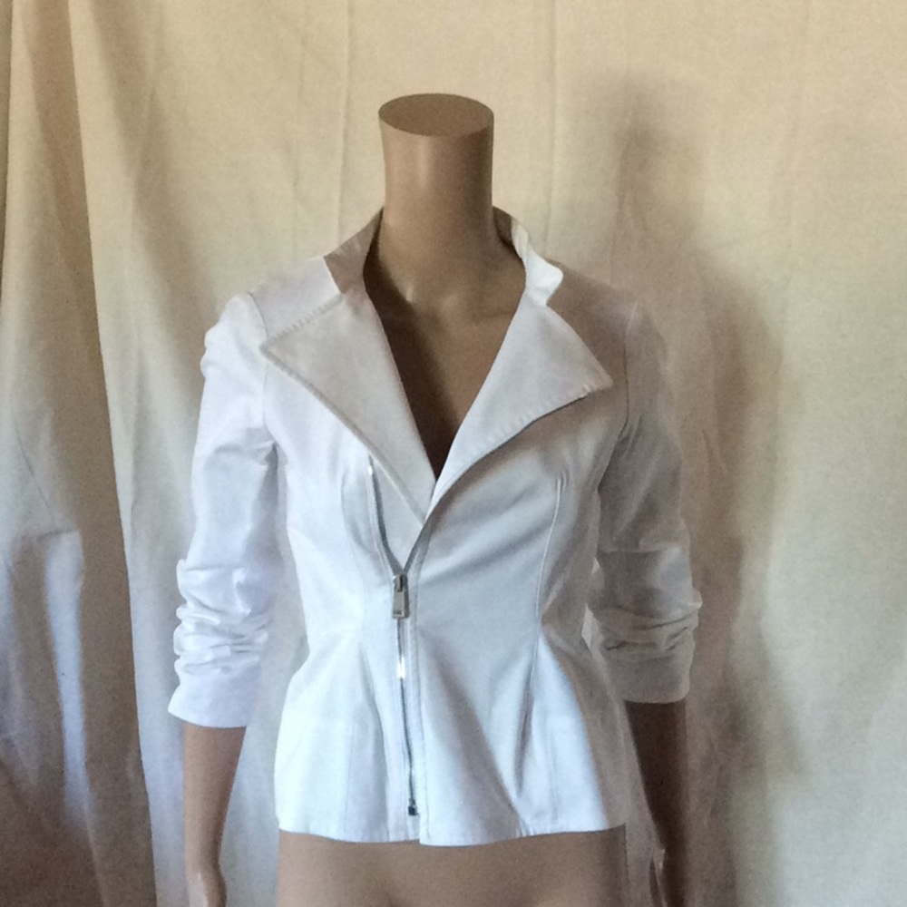 Jil Sander  jacket moto white